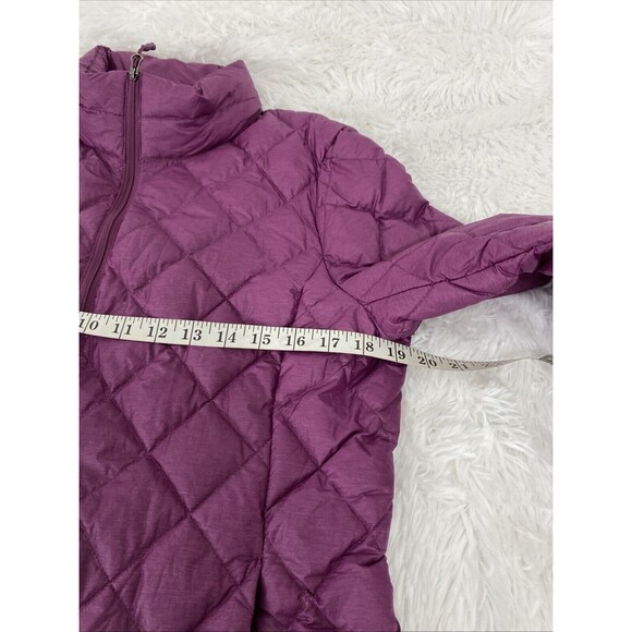 32 Degree Heat Down Puffe Quilt Jacket Size M Purple Women Zip Outdoors Feather - Picture 15 of 15